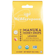 Wedderspoon Organic Manuka Honey Drops Lemon Bee Propolis