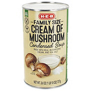 H-E-B Cream of Mushroom Condensed Soup - Family Size