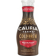 Califia Farms Unsweetened Medium Roast Pure Black Cold Brew Coffee