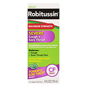 Robitussin Maximum Strength Severe Cough + Sore Throat Liquid