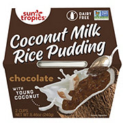 Sun Tropics Dairy-Free Coconut Milk Rice Pudding Cups - Chocolate