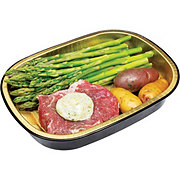 Meal Simple by H-E-B Garlic Butter Choice Strip Steak with Asparagus & Potatoes