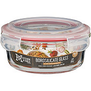 Kitchen & Table by H-E-B Borosilicate Glass Round Food Storage Container