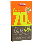 H-E-B 70% Cacao Dark Chocolate Bars