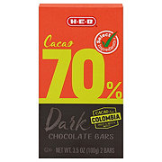 H-E-B Organics 53% Cacao Dark Chocolate Bar - Whole Pistachios