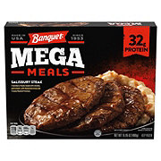 Banquet Mega Meals 32g Protein Salisbury Steak Frozen Meal