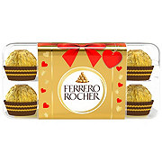 Ferrero Rocher Fine Hazelnut Chocolates Valentine's Gift Box, 16 pc