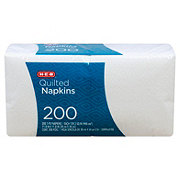 H-E-B Quilted Paper Napkins - White