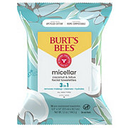 Burt's Bees Micellar Facial Towelettes - Coconut & Lotus