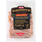 H-E-B Select Ingredients Reserve Cherrywood Smoked Uncured Ham Family Pack