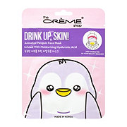 The Crème Shop Drink Up, Skin! Animated Penguin Face Mask Infused with Moisturizing Hyaluronic Acid