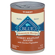 Blue Buffalo Homestyle Recipe Turkey Meatloaf Dinner with Garden Vegetables Wet Dog Food