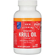 H-E-B Omega 3 Krill Oil Softgels – 350 mg Texas-Size Pack