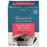 Teeccino Dandelion Red Chai Roasted Herbal Tea Bags