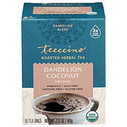 Teeccino Dandelion Coconut Roasted Herbal Tea Bags
