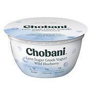 Chobani Low-Fat Wild Blueberry Less Sugar Greek Yogurt