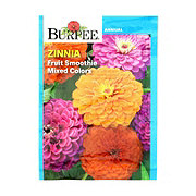 Burpee Zinnia, Fruit Smoothie Mixed Colors Seeds