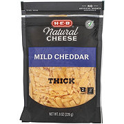 H-E-B Mild Cheddar Shredded Cheese, Thick Cut