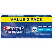 Crest Pro-Health Advanced Toothpaste - Deep Clean Mint, 2 Pk