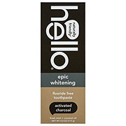 hello Fluoride Free Epic Whitening Toothpaste - Activated Charcoal
