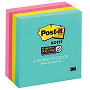 Post-it Miami Collection Super Sticky Notes, 90 ct