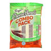 Frigo CheeseHeads Combo Pack - Mozzarella Cheese & Beef Salami Sticks, 8 ct