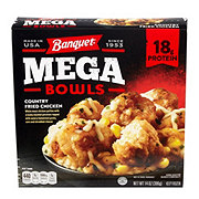 Banquet Mega Bowls 18g Protein Country Fried Chicken Frozen Meal