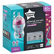 TOMMEE TIPPEE Anti-colic 9 oz Bottles, Girl
