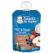 Gerber Snacks for Toddler Fruit & Yogurt Pouch - Very Berry