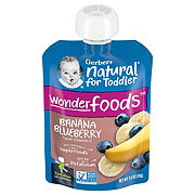 Gerber Natural for Toddler Wonderfoods Food Pouch - Banana & Blueberry