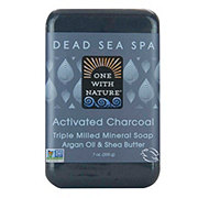 One With Nature Dead Sea Spa Soap Activated Charcoal