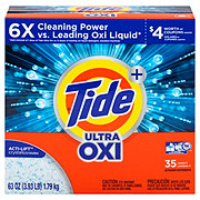 Tide + Ultra OXI HE Turbo Powder Laundry Detergent, 35 Loads