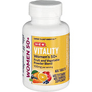 H-E-B Women's 50+ Vitality Multivitamin Tablets