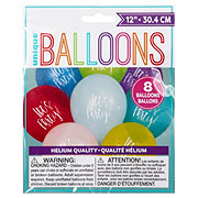 unique Let's Party Latex Balloons - Multi Color, 8 Ct