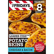 TGIF TGI Fridays Cheddar & Bacon Loaded Potato Skins, Frozen Appetizer
