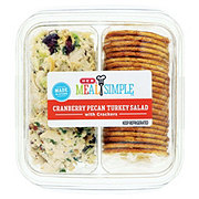 Meal Simple by H-E-B Snack Tray - Cranberry Pecan Turkey Salad & Wheat Crackers
