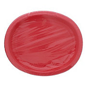 unique Oval Party Paper Plates - Ruby Red