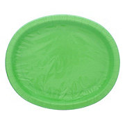 unique Oval Party Paper Plates - Lime Green