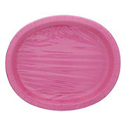 unique Oval Party Paper Plates - Hot Pink
