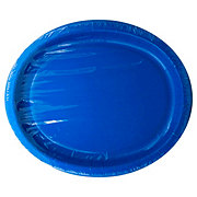 unique Oval Party Paper Plates - Royal Blue