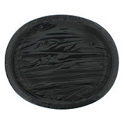 unique Oval Party Paper Plates - Midnight Black