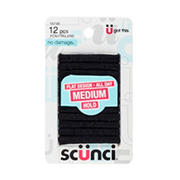 Scunci No Damage Hair Ponytailers - Black