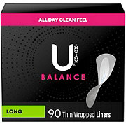 U by Kotex Balance Daily Wrapped Panty Liners - Light Absorbency - Long