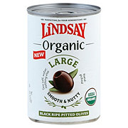 Lindsay Organic Large Black Ripe Pitted Olives