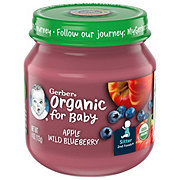 Gerber Organic for Baby 2nd Foods - Apple Wild Blueberry