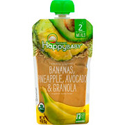 Happy Baby Organics Stage 2 Pouch - Bananas Pineapple Avocado & Granola