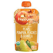 Happy Baby Organics Stage 2 Pouch - Pears Pumpkin Peaches & Granola