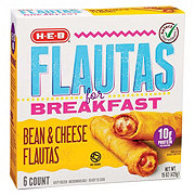 H-E-B Frozen Breakfast Flautas - Bean & Cheese