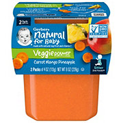 Gerber Natural for Baby VeggiePower 2nd Foods - Carrot Mango & Pineapple