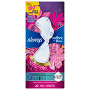 Always Radiant Pads with Wings, Scented, Size 1, Regular